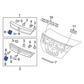 Honda OE - Rear Center Hatch Emblem