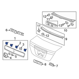 Honda OE - License Plate Light Panel Clip