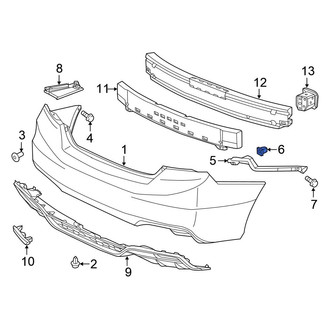 Honda OE - Bumper Cover Support Rail Nut