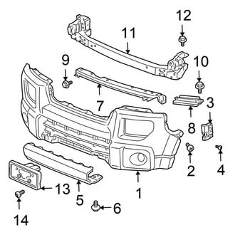 Honda OE - Front Bumper - Bumper & Components