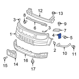Honda OE - Front Right Bumper Cover Stay