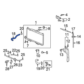 Honda OE - Upper Radiator Coolant Hose