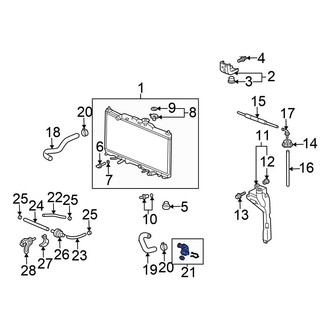 Honda OE - Engine Coolant Pipe Adapter