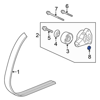 Honda OE - Belt Tensioner Pulley Nut