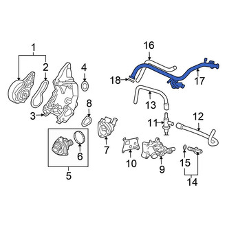 Honda OE - Engine Coolant Bypass Hose