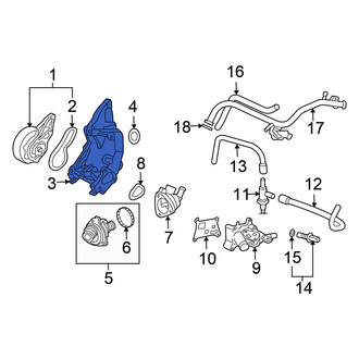 Honda OE - Engine Water Pump Housing