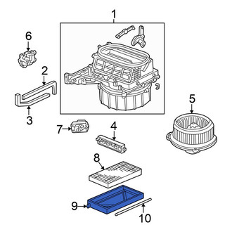 Honda OE - Right Cabin Air Filter Case