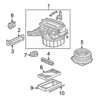 Honda OE - Air Conditioner & Heater - Blower Motor & Fan