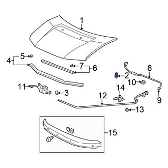 Honda OE - Front Hood Stop Buffer