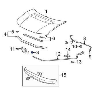 Honda OE - Front Hood Stop Buffer
