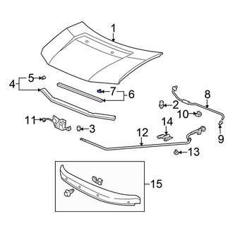 Honda OE - Hood Seal Clip
