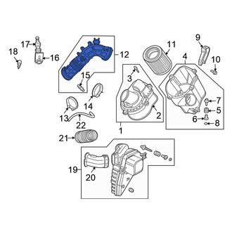 Honda OE - Engine Air Intake Hose