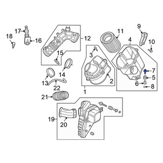 Honda OE - Upper Air Filter Housing Bolt