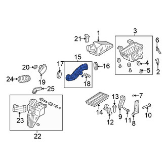 Honda OE - Engine Air Intake Hose