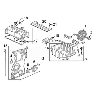 Honda OE - Engine Oil Drain Plug
