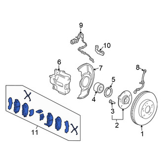 Honda OE - Front Disc Brake Pad Set