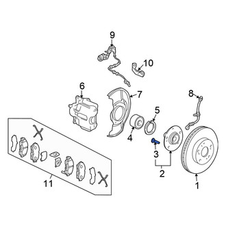 Honda OE - Front Wheel Lug Stud