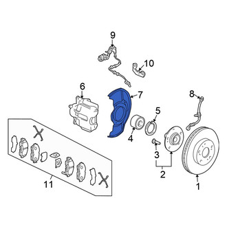 Honda OE - Front Brake Dust Shield