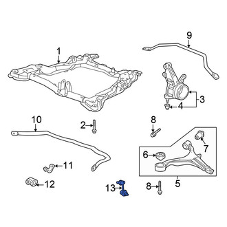 Honda OE - Front Left Suspension Stabilizer Bar Link