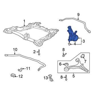 Honda OE - Front Left Steering Knuckle