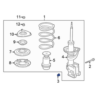 Honda OE - Front Suspension Strut Nut