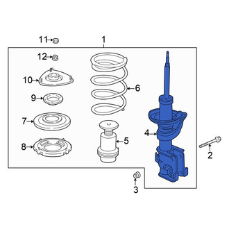 Honda OE - Front Left Suspension Strut