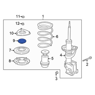 Honda OE - Front Suspension Strut Bearing