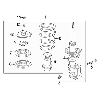 Honda OE - Front Suspension - Struts & Components