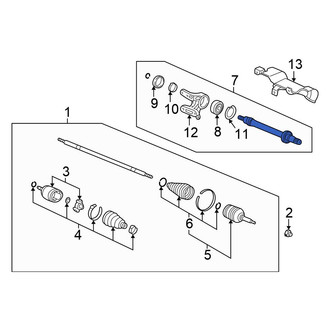 Honda OE - Front CV Intermediate Shaft