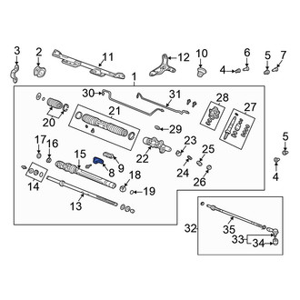 Honda OE - Rack and Pinion Mount Bracket
