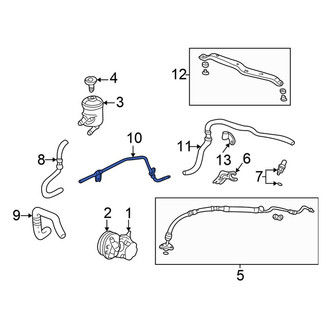 Honda OE - Power Steering Return Hose