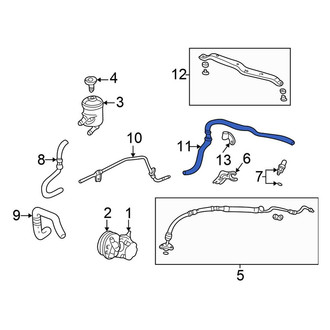 Honda OE - Power Steering Return Hose