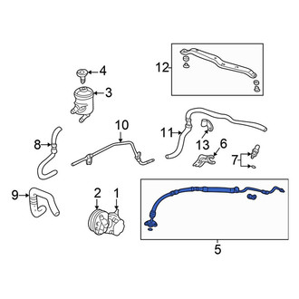 Honda OE - Power Steering Pressure Hose