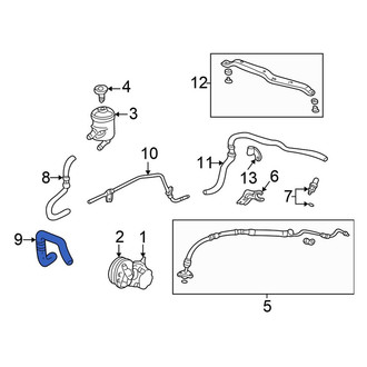 Honda OE - Power Steering Pressure Hose