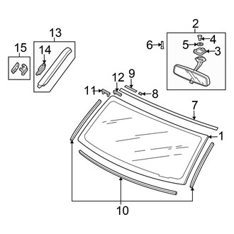 Honda OE - Windshield - Glass