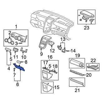 Honda OE - Upper Instrument Panel Knee Bolster