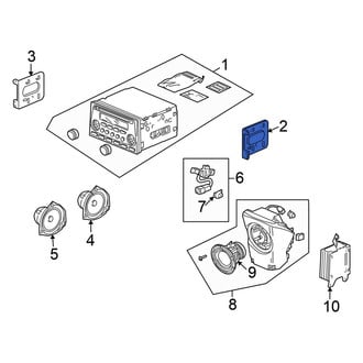 Honda OE - Right Radio Bracket