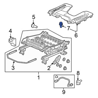 Honda OE - Rear Door Lock Rod Cover Clip