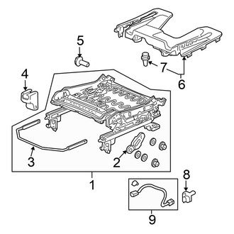 Honda OE - Seats & Tracks - Tracks & Components (Driver Seat)