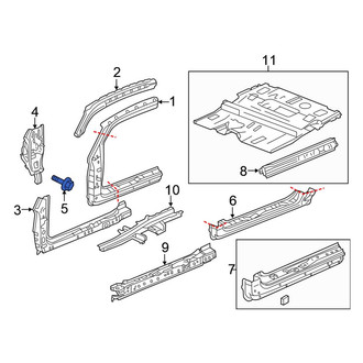 Honda OE - Inner Body A-Pillar Bolt