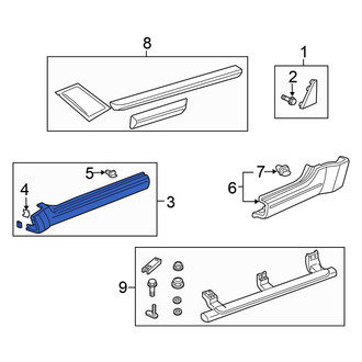 Honda OE - Rear Left Rocker Panel Guard