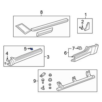Honda OE - Rocker Panel Molding Clip