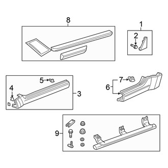 Honda OE - Pillars, Rocker & Floor - Exterior Trim