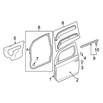 Honda OE - Front Door - Door & Components