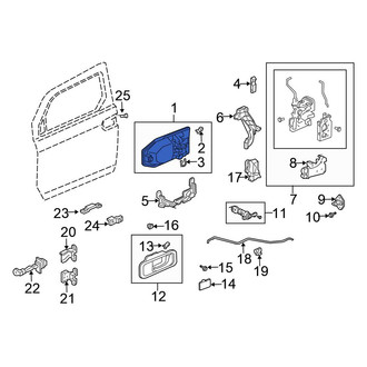 Honda OE - Rear Left Outer Exterior Door Handle