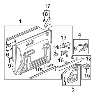 Honda OE - Front Door - Interior Trim