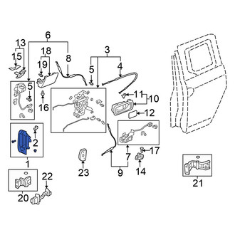 Honda OE - Rear Left Outer Exterior Door Handle