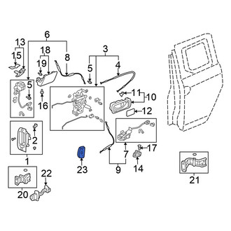 Honda OE - Rear Right Door Access Cover