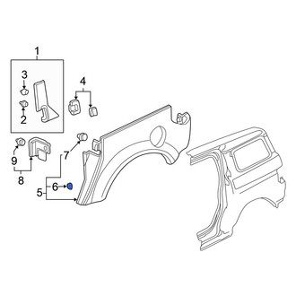 Honda OE - Bumper Splash Shield Nut