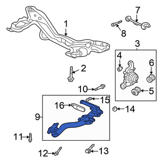 Honda OE - Rear Right Lower Suspension Control Arm